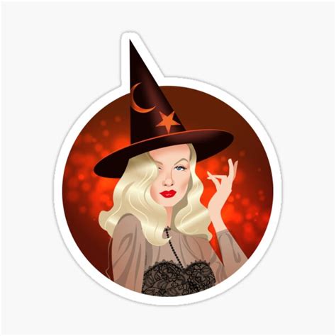 "I married a Witch" Sticker for Sale by AleMogolloArt | Redbubble