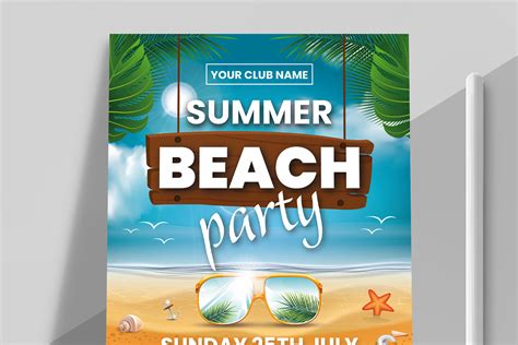 Summer Party Flyer Template Graphic by MightyDesign · Creative Fabrica