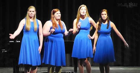 Women’s barbershop quartet beautifully sings “Mr. Sandman”