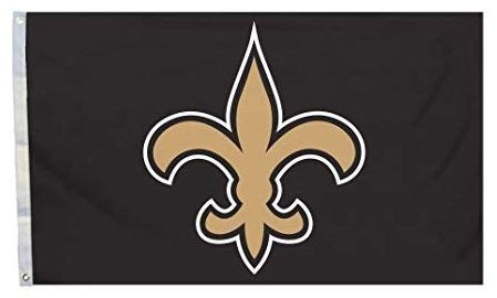 NFL New Orleans Saints Black 3x5 Flag | New orleans saints logo, New ...