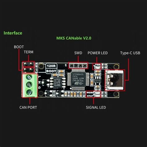 USB to CAN Protocol Analyzers CAN2.0 Based on STM32G431C8T6 for CANable ...