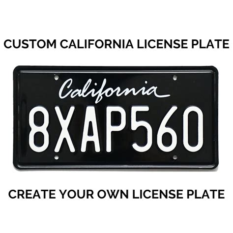 Vintage Retro Custom California License Plate With YOUR TEXT / Replica ...