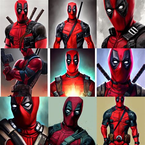 portrait of a cartoony deadpool,digital art,ultra | Stable Diffusion ...