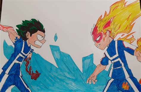 ArtStation - Deku vs Shoto