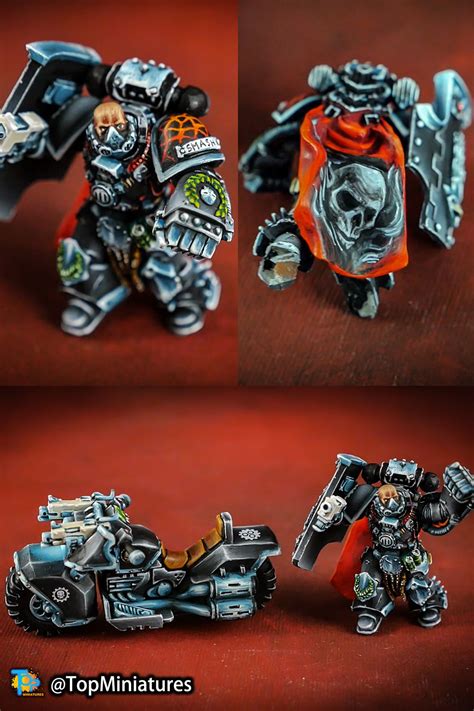 Iron Hands Chapter Master Smashfucker painted Warhammer 40k model | Warhammer 40k miniatures ...