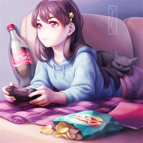 Gamer Girl Anime Wallpaper PC