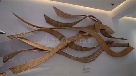 The Art of Intertwine Rattan on the Wall Editorial Image - Image of ...