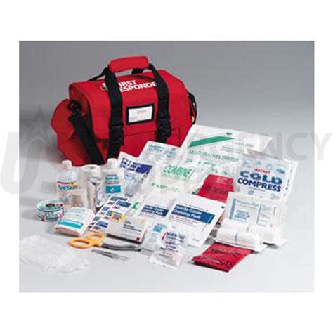 First Responder Kit 158 Piece Large Red Bag | USA Emergency Supply