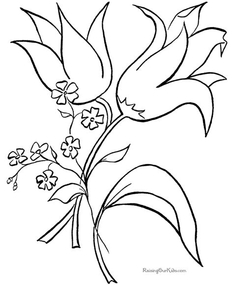 Printable Flower Coloring Pages - Flower Coloring Page