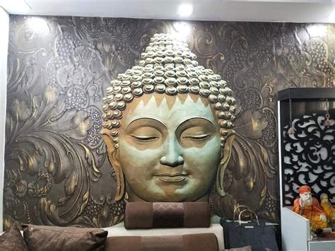 Golden Buddha Printed Wallpaper, For Home and Hotel, 3D at Rs 52/sq ft in Patna