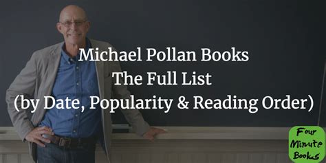 All Michael Pollan Books (by Date, Popularity & Reading Order)