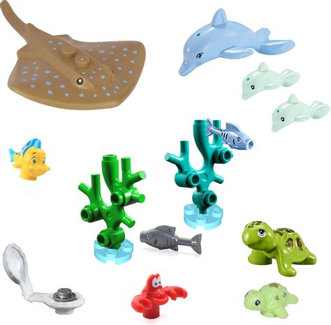 Buy LEGO Friends Animals Ocean Pack - 12 Various Sea Ocean Items Coral Reefs, Stingray, Dolphins ...