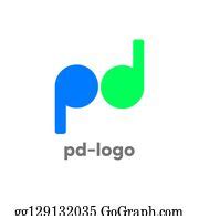 280 Logo Design Ideas Logos P And D Letter Clip Art | Royalty Free - GoGraph