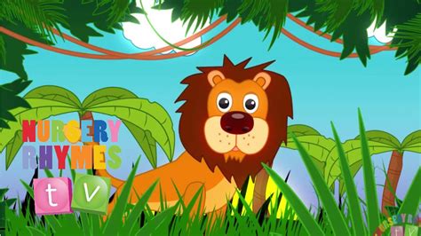 ANIMALS IN THE JUNGLE | New Nursery Rhymes | English Songs For Kids ...