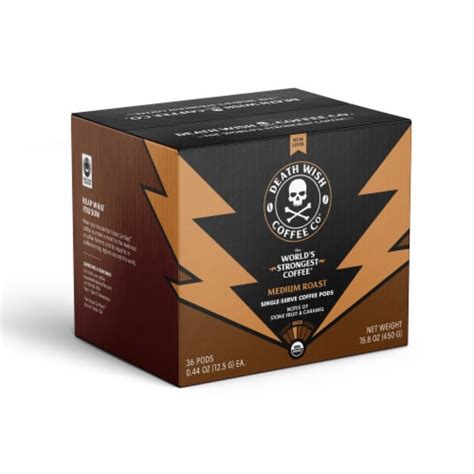 Death Wish Coffee Medium Roast Single Serve Coffee Pods, 36 ct - Ralphs