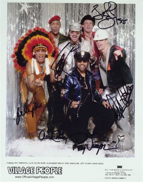 1486: YMCA Singers THE VILLAGE PEOPLE - Photo Signed : Lot 1486