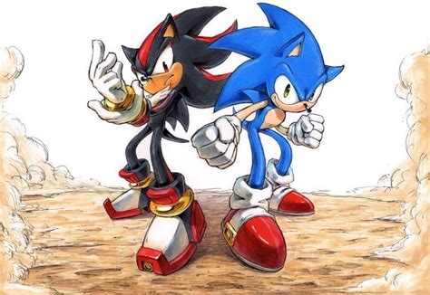 Sonic and Shadow by raseinn on deviantART | Sonic and shadow, Sonic ...