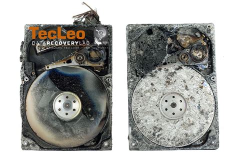 Vapourware – Hard disk drive platter damage caused by fire resulting in permanent data loss ...