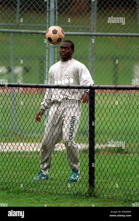 Athlete ben johnson back training at york university hi-res stock ...