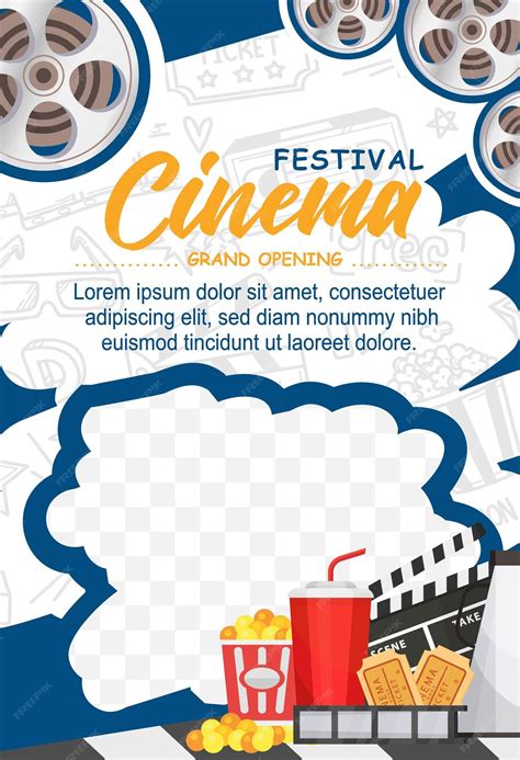 Premium Vector | Cinema banner and poster template media post