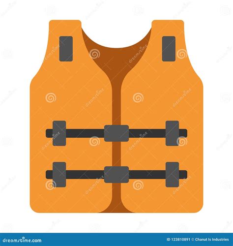 Life Jacket Flat Illustration Stock Vector - Illustration of rescue, float: 123810891