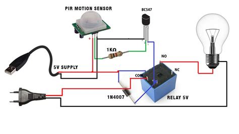 Motion Sensor Led Light Circuit Diagram