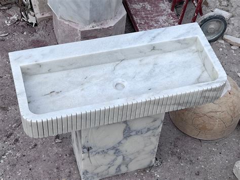 White Marble Sink Carrara Marble Sink White Marble Sink - Etsy