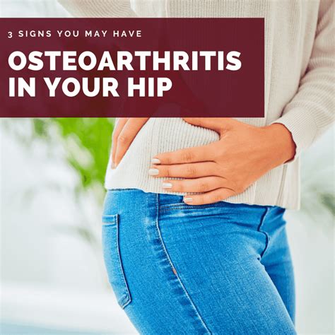 Arthritis The Tell Tale Sign You Have Osteoarthritis In The Hip Joint ...