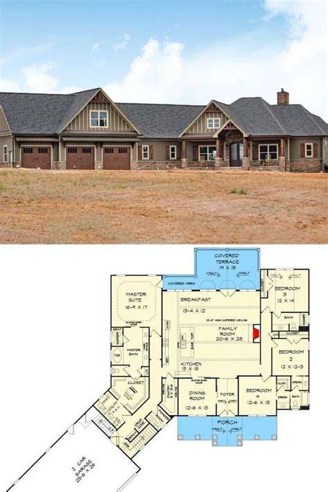 2 Bedroom Ranch House Floor Plans - floorplans.click