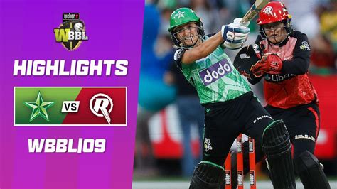 Melbourne Stars v Melbourne Renegades | WBBL|09