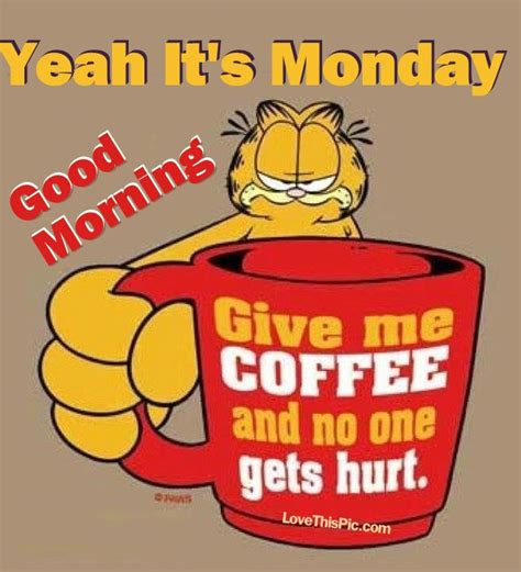 50+ GARFIELD I HATE MONDAYS | QUOTES, IMAGES, PICS - Monday Morning ...