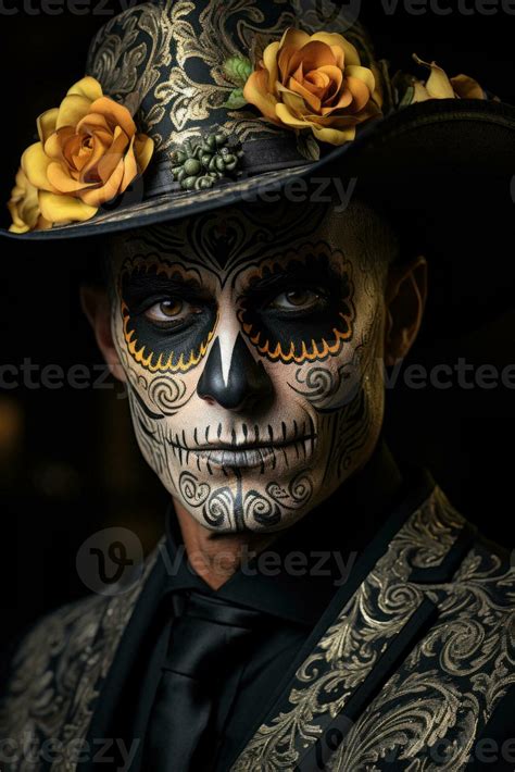 Day Of The Dead Makeup For Man | Saubhaya Makeup