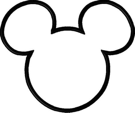 Mouse Head Applique - Etsy | Mickey mouse template, Mickey mouse art, Diy disney shirts