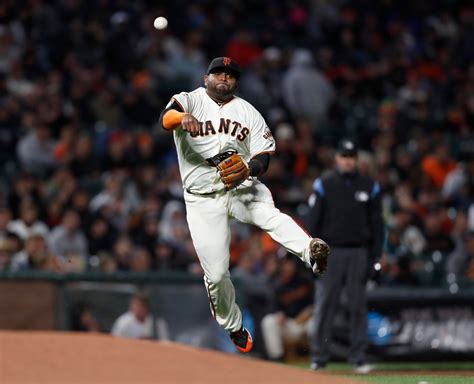 Pablo Sandoval exits Giants series finale after hit by pitch