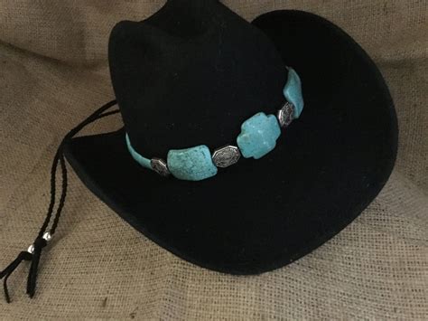 Turquoise hatband by KactusKatsBoutique on Etsy Hat Band, Cowboy Hats ...