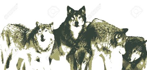 Wolf Pack Drawing at GetDrawings | Free download