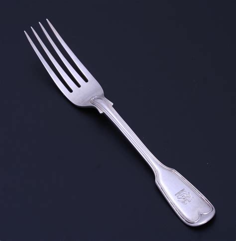 A William IV sterling silver table fork : MyFamilySilver.com