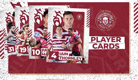 Warriors Player cards - Wigan Warriors