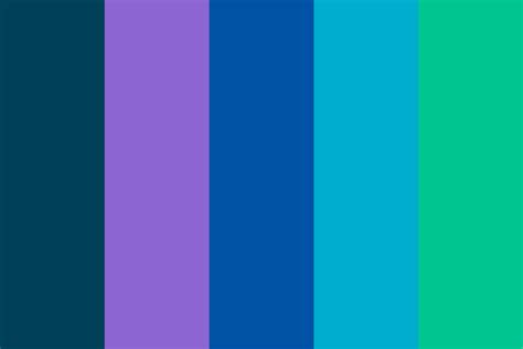 Cool Blue and Green Color Palette