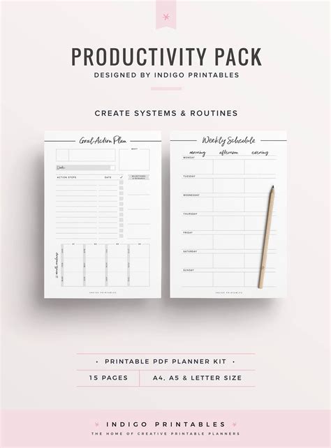 Productivity Planner Template