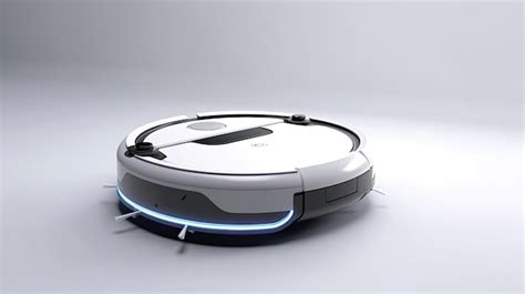 Premium AI Image | a smart robot vacuum cleaner isolated on a white ...