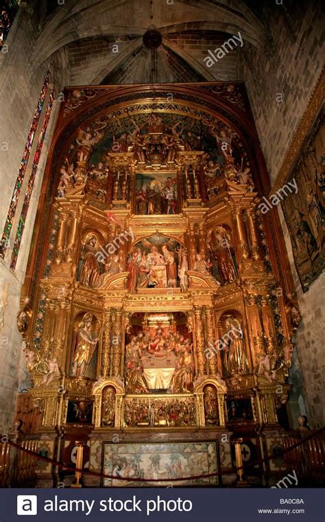 Interior Chapel Of Corpus Christi Inside The Palma Cathedral