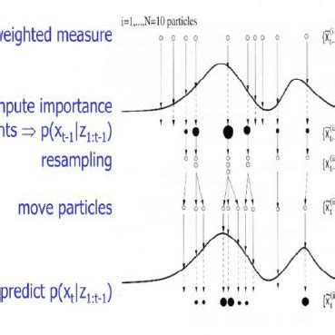 Particle filter algorithm visualization [12] | Download Scientific Diagram