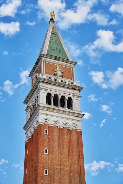 Premium Photo | Fragment of st mark's campanile (campanile di san marco ...