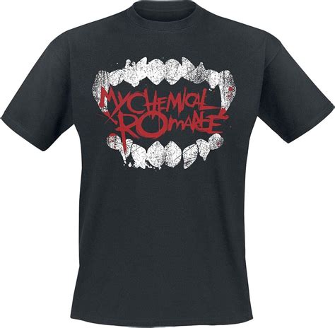 My Chemical Romance Fangs Männer T-Shirt schwarz Band-Merch, Bands: Amazon.de: Bekleidung