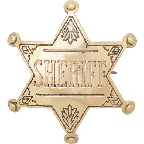 Western Sheriff Badge