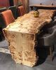 Waterfall Table - Wooden Live Edge Clear Table - Mappa Burl by Tinella Wood | Wescover Tables