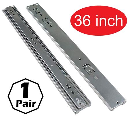 Firgelli Automations Full Extension Drawer Slides 400 lb Capacity (36 ...