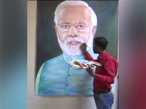 Artist from Amritsar makes oil painting of PM Narendra Modi