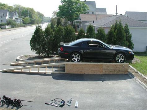 homemade car ramp | homemade car ramps | Car ramps, Diy car ramps, Car shop